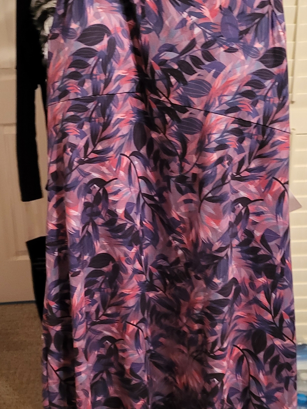 Athleta Purple and Pink Floral Maxi Dress. 18"w X 29" At The Short Point